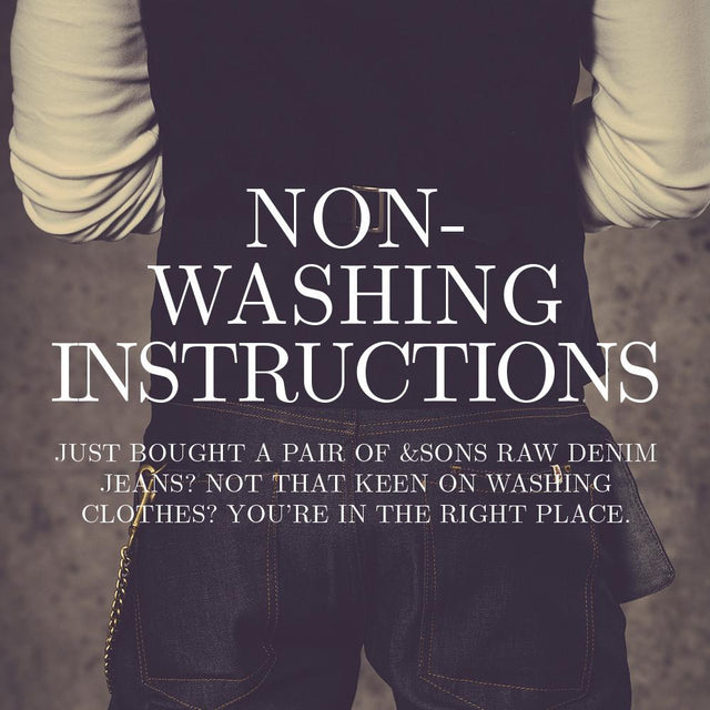 Non- washing instructions