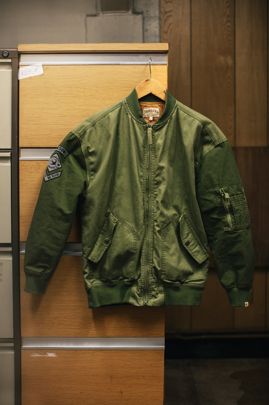 Damsons Cali Bomber Jacket Army Green