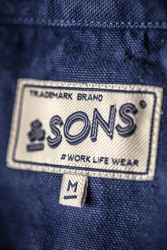 Editions Embroidery Hirst Chore Jacket Navy
