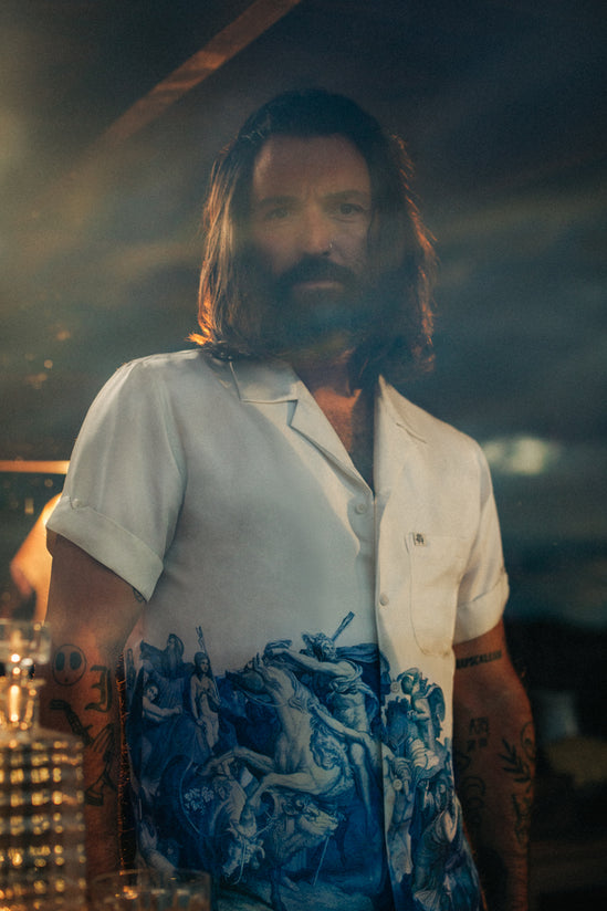 ROGUE by &SONS Babel Silk Shirt Off White