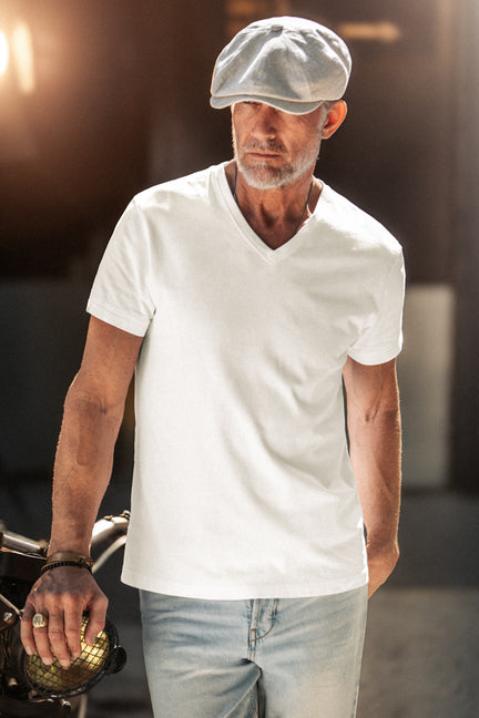 McQueen Linen Baker Boy Hat Natural