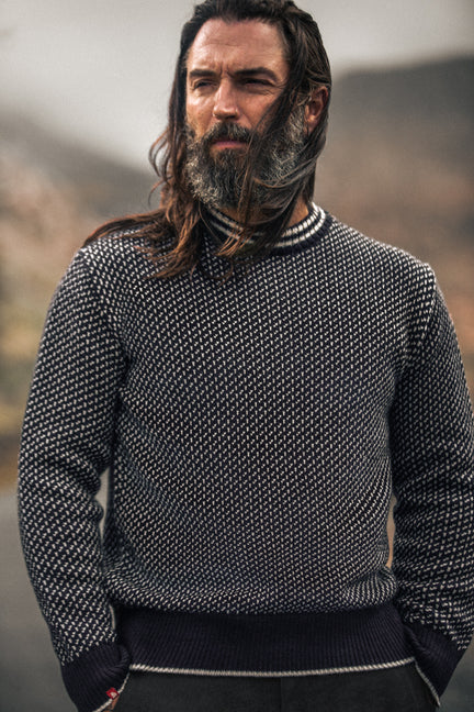 Bergen Nordic Knit Navy-Cream