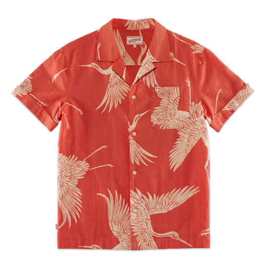 Flight Print Shirt Red