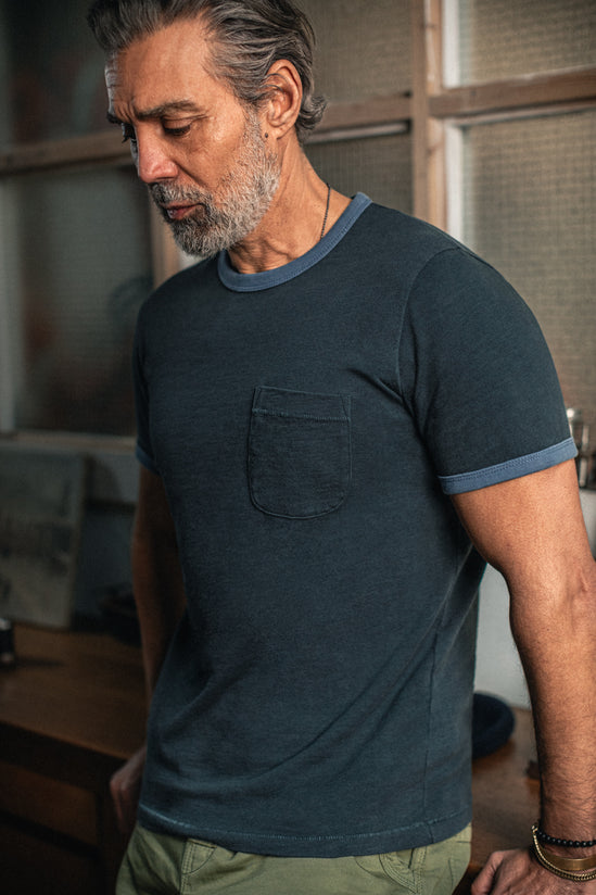 Ringer T-Shirt Navy