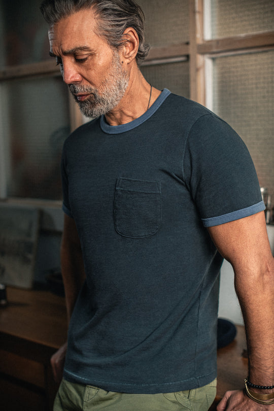 Ringer T-Shirt Navy