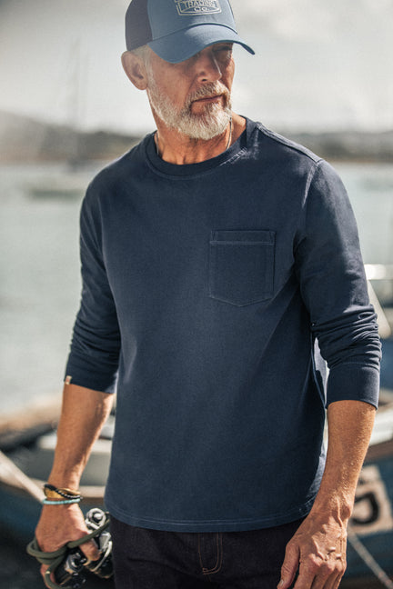 Weldon Long Sleeve Top Navy