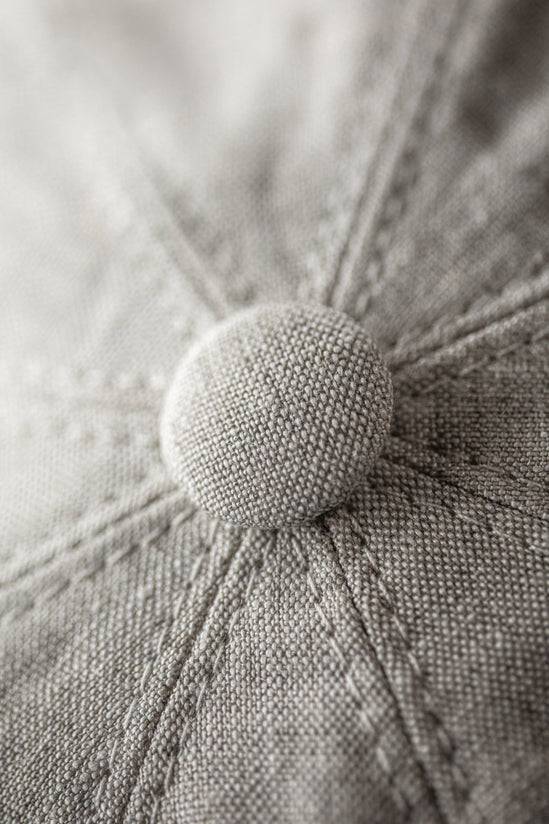 McQueen Linen Baker Boy Hat Natural