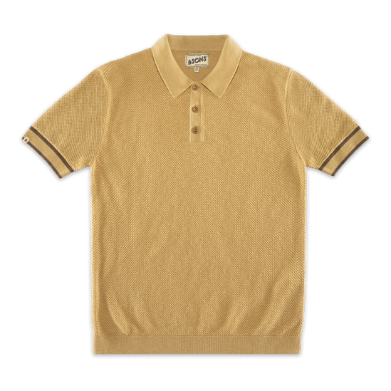 Dempsey Knitted Polo Tan