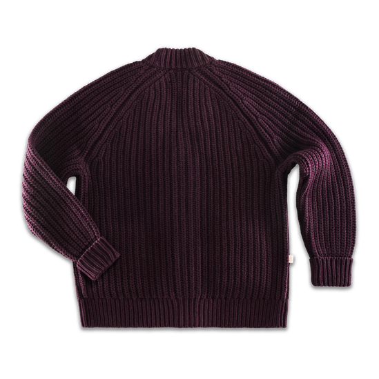 McQueen Max Knitted Cardigan Maroon