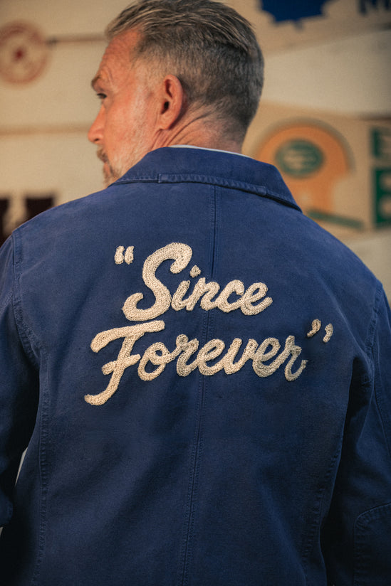 Editions Embroidery Hirst Chore Jacket Navy