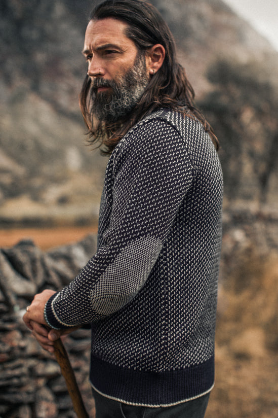Bergen Nordic Knit Navy-Cream
