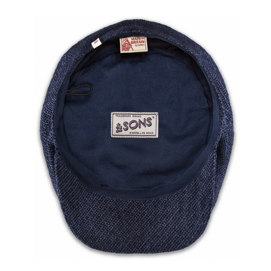 The London Baker Boy Hat- Blue indigo
