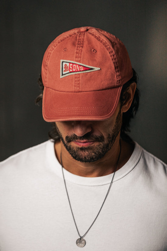 Pennant Cap Washed Red