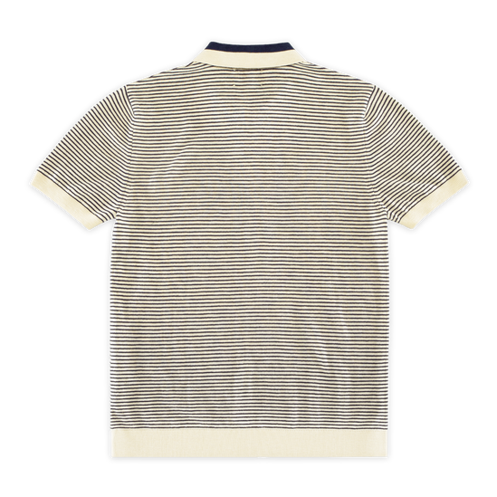 Oban Stripe Polo Navy / Raw