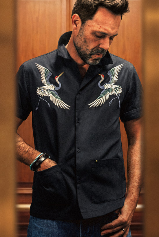 ROGUE Crane Shirt Black