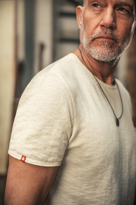 Bianco Knitted T-Shirt Raw