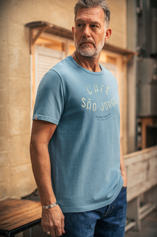 CAFE Boxer T-Shirt Blue