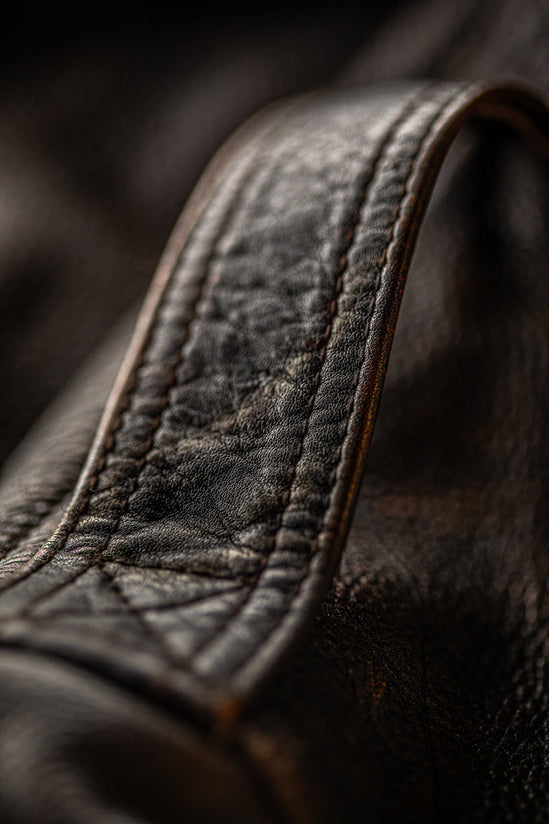 McQueen A2 Leather Jacket Brown