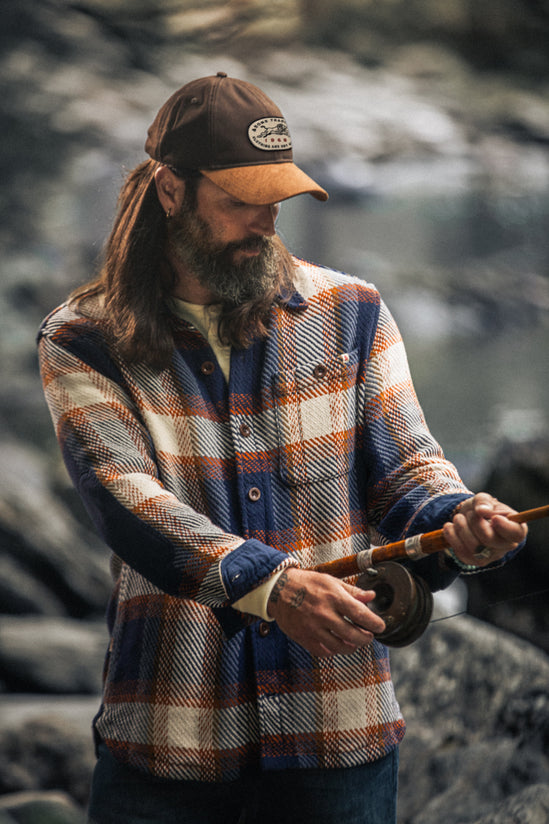 Tucker Shirt Blue/Orange Check
