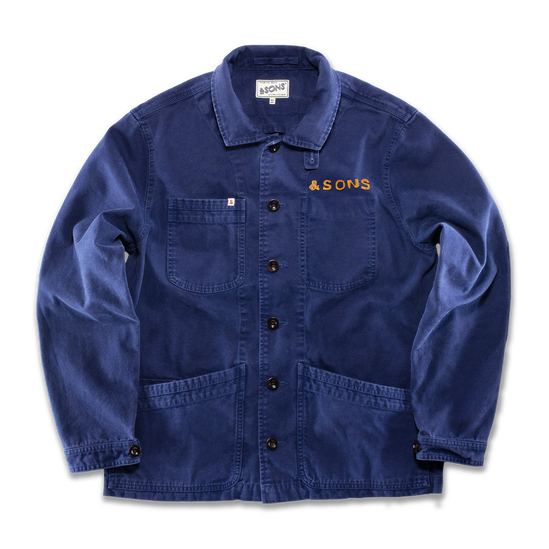 Editions Embroidery Hirst Chore Jacket Navy