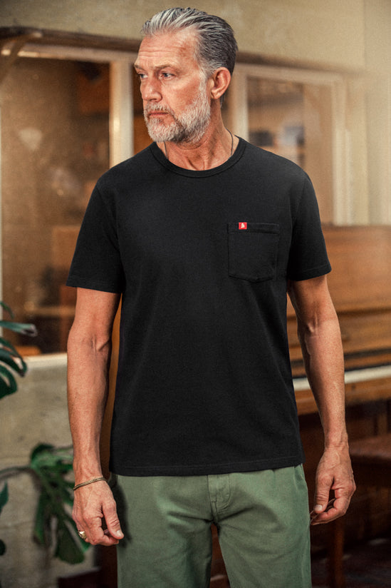 &SONS Boxer Pocket T-Shirt Black