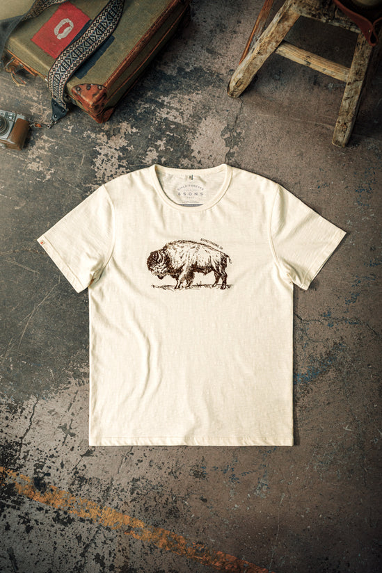 Bison Slub T-Shirt Raw