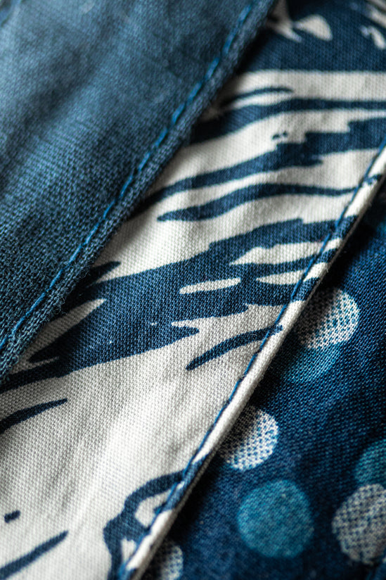 &SONS Buta Braided Bandana Blue