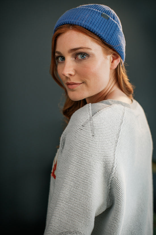 Damsons Merino Beanie Sky Blue