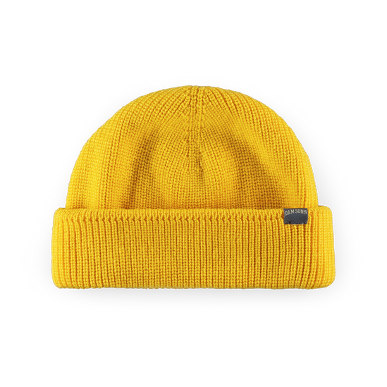 Damsons Merino Beanie Sun Yellow
