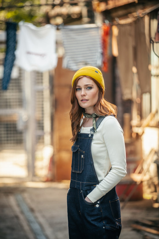 Damsons Merino Beanie Sun Yellow