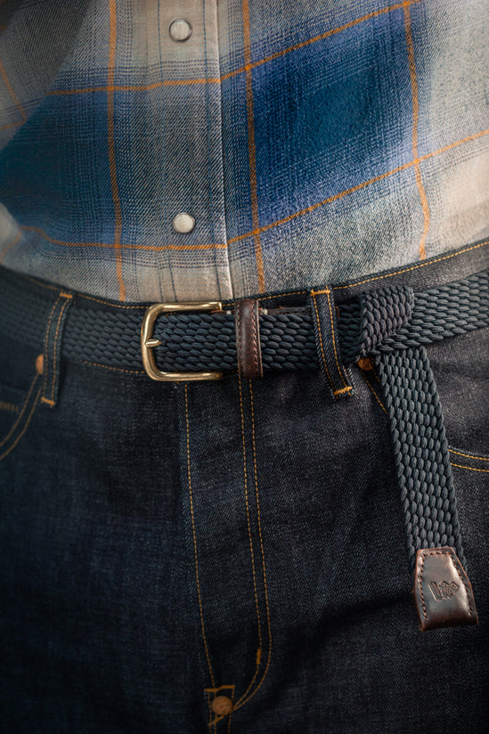 Bodega Braided Belt Navy