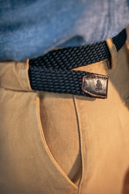 Bodega Braided Belt Navy
