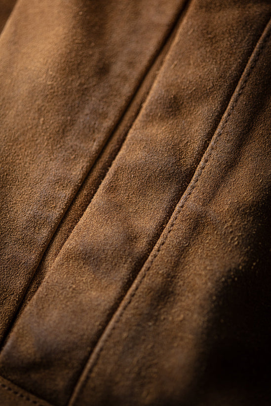 Buck Ridge Suede Bomber Tan