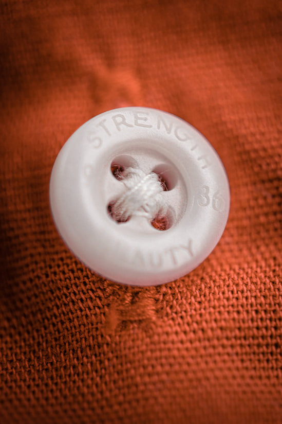 Damsons Double Bowling Shirt Burnt Orange