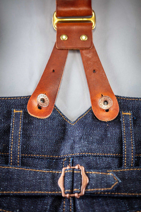 Cream Leather Braces