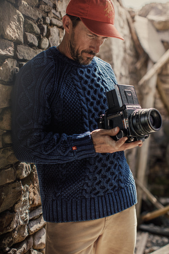 Bergman Indigo Cable Knit