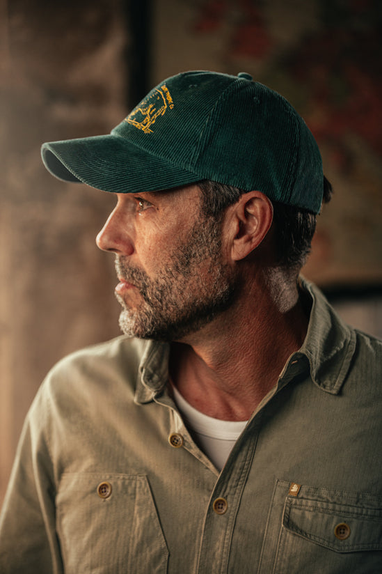 Bison Cord Cap Green