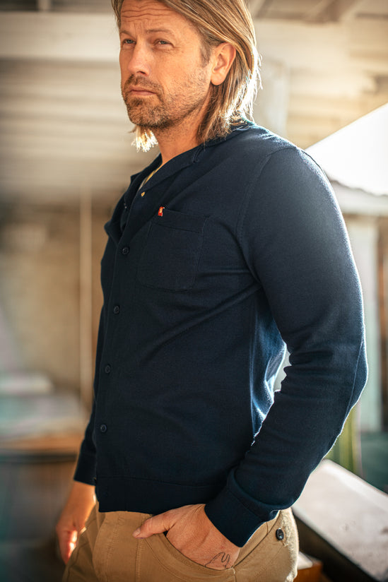 &SONS Clayton Long Sleeve Knitted Cardigan