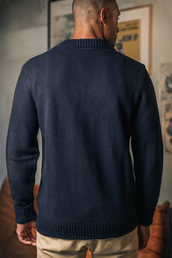 Saint Collar Cardigan Navy