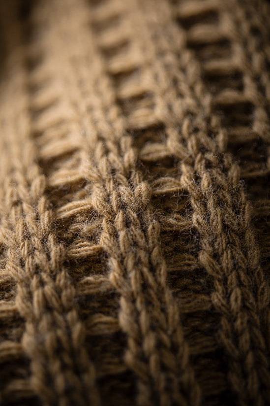 McQueen Lombard Shawl Collar Cardigan Tan