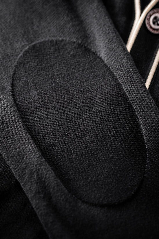 Portland Lightweight Cardigan Black/White