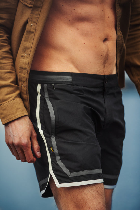 Westlake Retro Swim Shorts Black