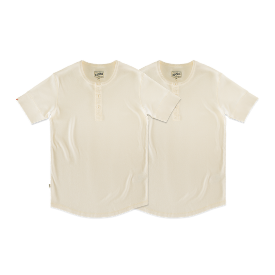 Elder Henley Short Sleeve 2 Pack – x2 Raw