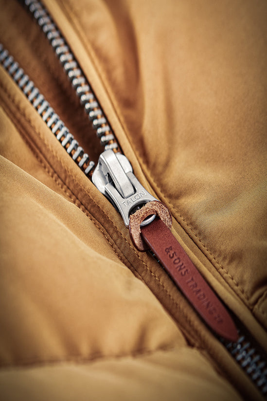 &SONS Forest Puffer Gilet Tan