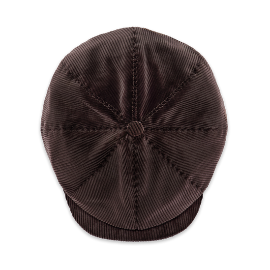 Umber Cord Baker Boy Hat
