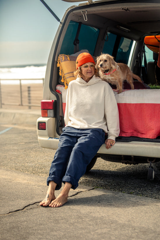 Damsons Relaxed Hoodie Raw