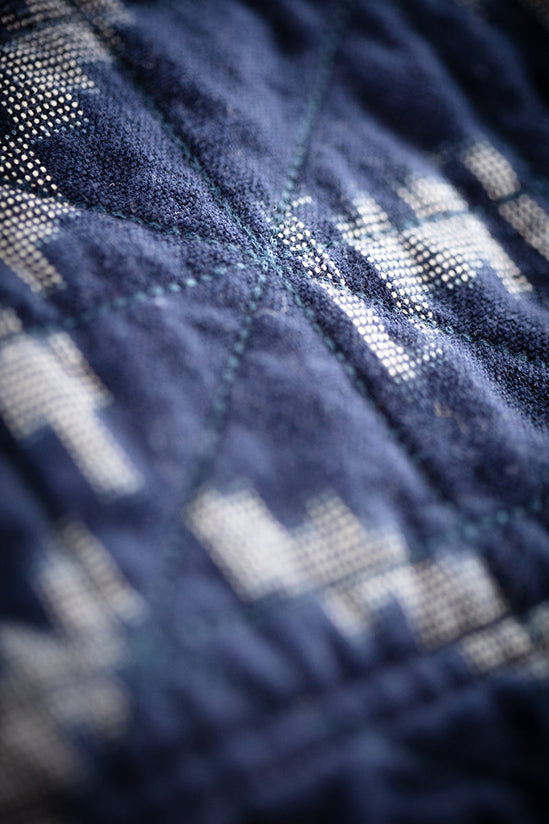 Damsons Hanten Quilted Jacket Indigo