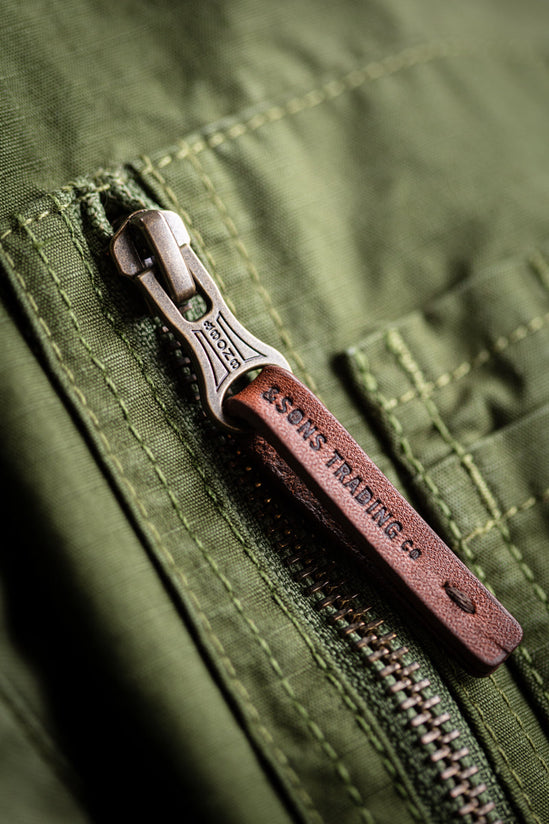 SALVAGE STOCK Harris Bomber Jacket Army Green