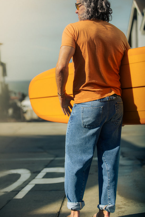 &SONS Switchback Jean Washed Indigo Blue