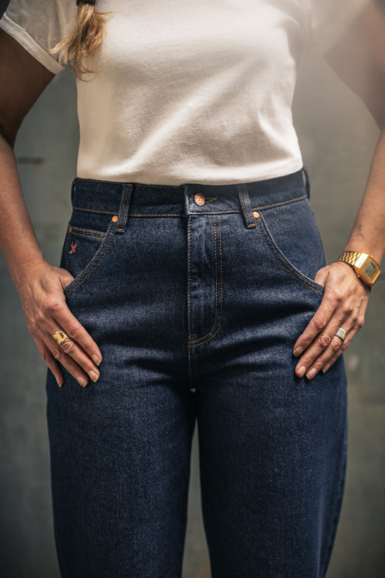 Damsons Brigitte High Waisted Jeans Indigo